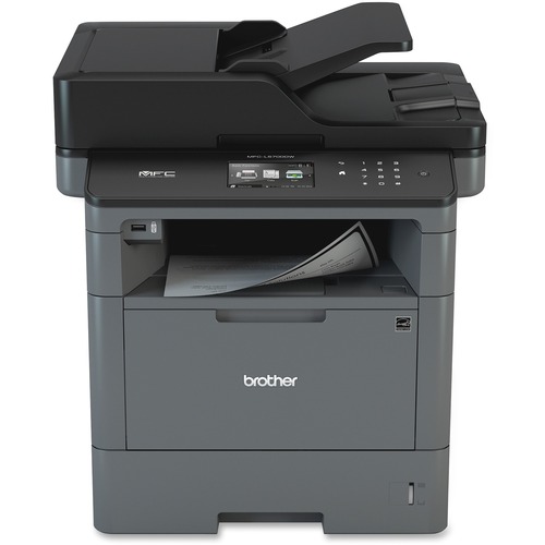 Brother MFC-L5700DW Laser Multifunction Printer - Monochrome - Duplex - Copier/Fax/Printer/Scanner - 42 ppm Mono Print - 1200 x 1200 dpi Print - 3.7" LCD Touchscreen - Ethernet - Wireless LAN - USB 2.0