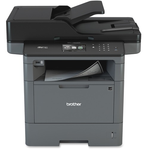 Brother MFC MFC-L5800DW Wireless Laser Multifunction Printer - Monochrome - Copier/Fax/Printer/Scanner - 42 ppm Mono Print - 1200 x 1200 dpi Print - Automatic Duplex Print - Upto 50000 Pages Monthly - 300 sheets Input - Color Scanner - 1200 dpi Optical Sc