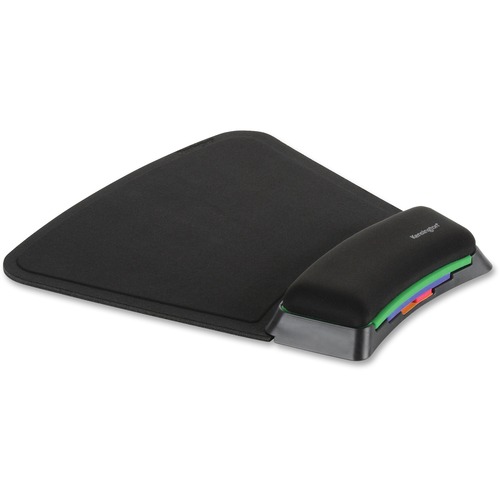 Kensington SmartFit Mouse Pad - 10.38" x 10.25" Dimension - Black - Gel, Fabric - 1 Each