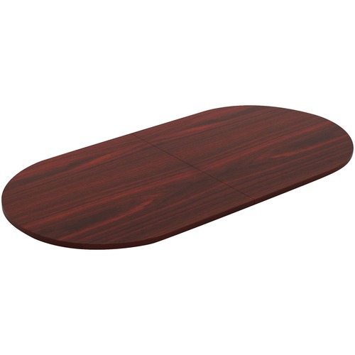 Lorell Chateau Series 8' Oval Conference Tabletop - 94.5" x 47.3"1.4" - Reeded Edge - Material: P2 Particleboard - Finish: Mahogany Laminate - Durable - For Meeting