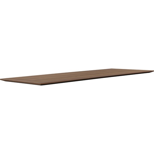 Lorell Electric Height-Adjustable Walnut Knife Edge Tabletop - Laminated Rectangle, Walnut Top - 48" Table Top Width x 24" Table Top Depth x 1" Table Top Thickness - 1" Height x 47.3" Width x 23.6" Depth - Assembly Required