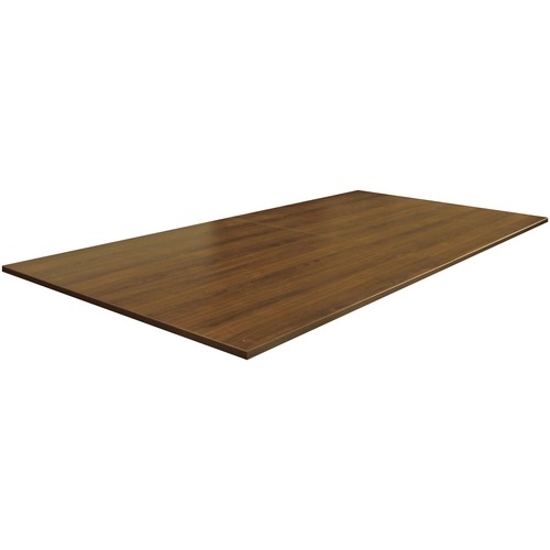 Lorell Essentials Rectangular Conference Tabletop - Rectangle Top - 94.50" Table Top Width x 47.25" Table Top Depth - 1" Height - Conferencing - Assembly Required - Walnut - P2 Particleboard - 1 Each