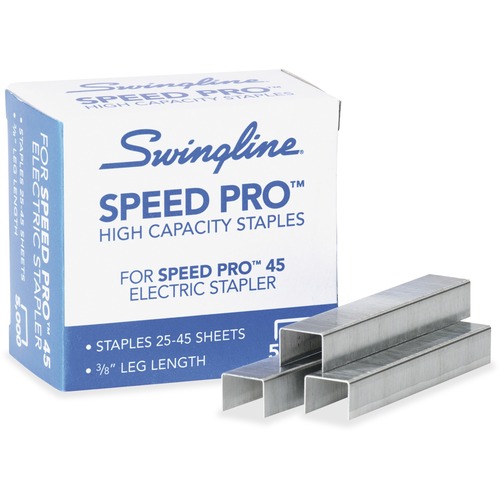 Swingline Speed Pro High-Capacity Staples - 3/8" Leg - Holds 45 Sheet(s) - for Paper5000 / Box