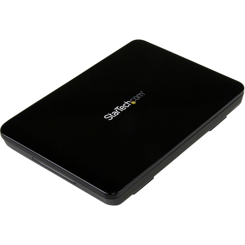 StarTech.com 2.5" USB-C Hard Drive Enclosure â€" USB 3.1 Type C â€" Tool-less â€" External Hard Drive Case â€" SSD USB C HDD Enclosure - Add fast portable data storage to MacBook, Chromebook Pixel, Dell Latitude