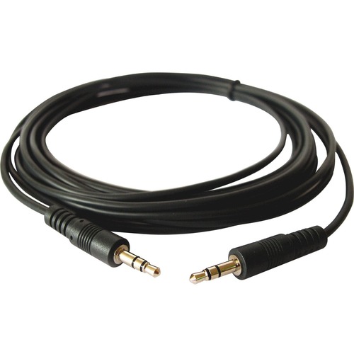 Kramer 3.5mm (M) to 3.5mm (M) Stereo Audio Cable - 10 ft Mini-phone Audio Cable for Projector, Audio Device, Remote Control - First End: 1 x Mini-phone Stereo Audio - Male - Second End: 1 x Mini-phone Stereo Audio - Male - Shielding