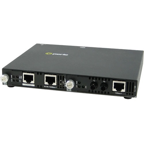 Perle SMI-100-S1ST20D - Fast Ethernet IP Managed Media Converter