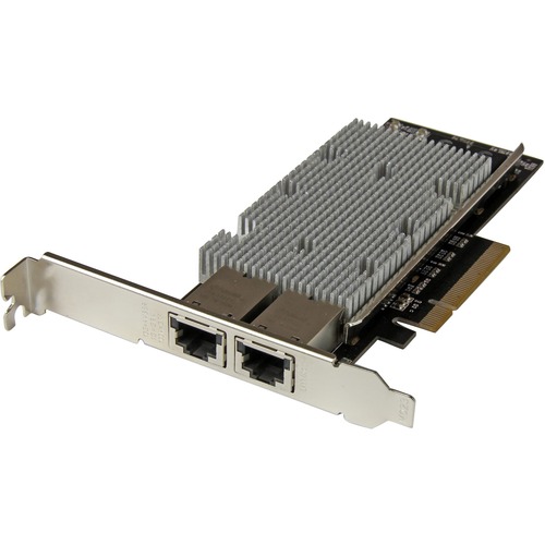 StarTech.com 10G Network Card - 2 port - NBASE-T - RJ45 Port - Intel X550 chipset - Ethernet Card - Intel NIC Card - Add two 10 Gigabit Ethernet ports (10Gbps) to a client, server or workstation through one PCI Express slot - Dual-port 10GbE network inter