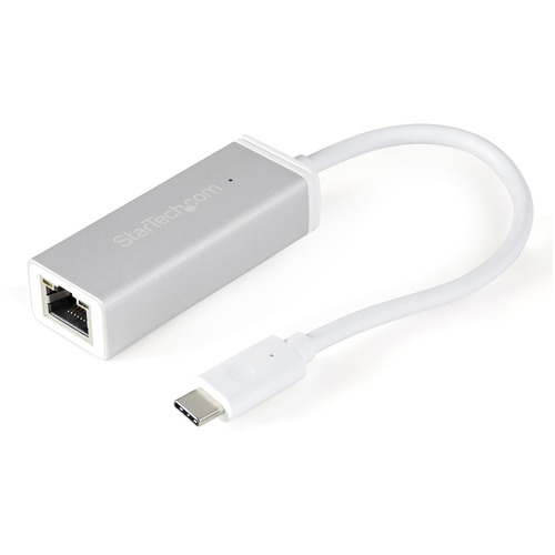 StarTech.com USB-C to Gigabit Ethernet Adapter - Aluminum - Thunderbolt 3 Port Compatible - USB Type C Network Adapter - Use this sleek aluminum converter to add a Gb Ethernet port to a MacBook, Chromebook or laptop with USB Type C - Silver finish makes i