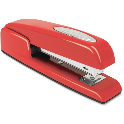 Swingline 747 Collectors Edition Stapler - Staples Upto 20 Sheet of 20lb Paper - Holds Upto 210 Staple - Full Strip - Staple Size: 1/4" (6.35 mm) - 3.75" (95.25 mm) Throat Depth - Red - Rubber, Metal - 1 Each