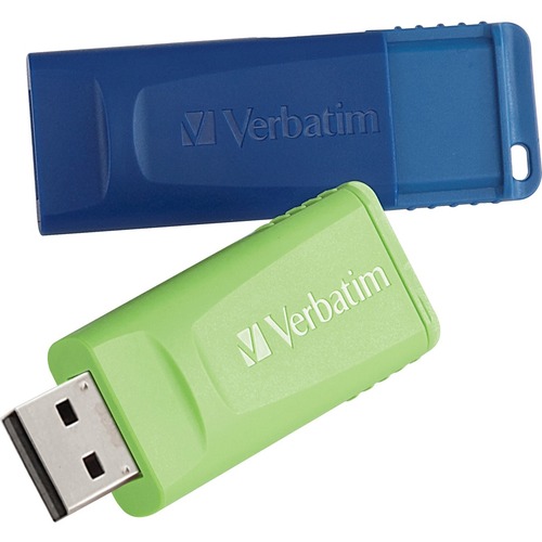 16GB Store 'n' Go® USB Flash Drive - 2pk - Blue, Green - 16GB - 2pk - Blue, Green