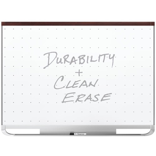 Quartet® Prestige® 2 Total Erase®Magnetic Whiteboard, 6' x 4', Mahogany Finish Frame - 72" (6 ft) Width x 48" (4 ft) Height - White Surface - Mahogany Frame - Horizontal - Magnetic - 1