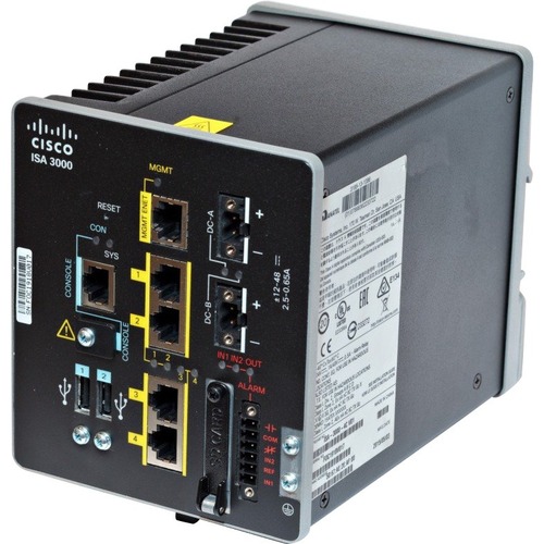 Cisco 3000 Network Security/Firewall Appliance - 2 Port - 10/100/1000Base-T, 1000Base-SX, 1000Base-LX, 100Base-FX - Gigabit Ethernet - 2 x RJ-45 - 2 Total Expansion Slots - DIN Rail Mountable