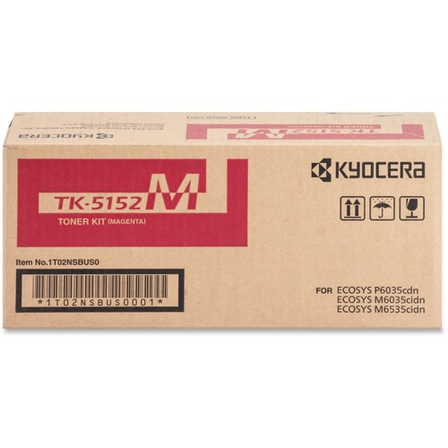 Kyocera TK-5152M Original Toner Cartridge - Laser - 10000 Pages - Magenta - 1 Each
