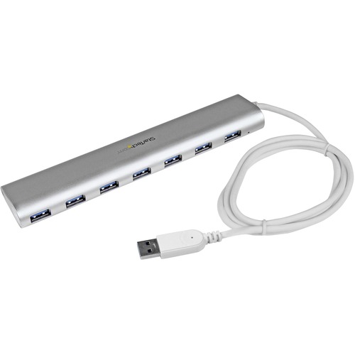 StarTech.com 7-Port USB Hub, USB A to 7x USB-A Ports, USB 5Gbps, Self-Powered, Portable Laptop USB 3.0 Hub Expansion with Power Supply - Bus-powered USB 3.2 Gen 1 (5Gbps) expansion hub - USB to 7x USB-A ports - Supports Windows, macOS, Linux, ChromeOS, An