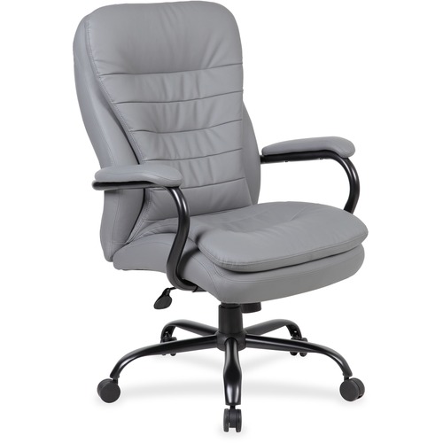 Boss Heavy Duty Executive Chair - Charcoal Gray - 1 Each