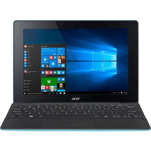 Acer Aspire SW3-016 SW3-016-17WG 10.1" Touchscreen Detachable 2 in 1 Notebook - WXGA - 1280 x 800 - Intel Atom x5 x5-Z8300 Quad-core (4 Core) 1.44 GHz - 2 GB Total RAM - Blue - Windows 10 Home - HD Graphics - In-plane Switching (IPS) Technology - Front Ca