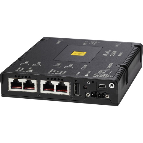 Cisco 809 Cellular Wireless Integrated Services Router - 4G - LTE 700 - LTE, EVDO - 12.50 MB/s Wireless Speed - 2 x Network Port - 2 x Broadband Port - USB - Gigabit Ethernet - VPN Supported - Panel-mountable, Door Mount