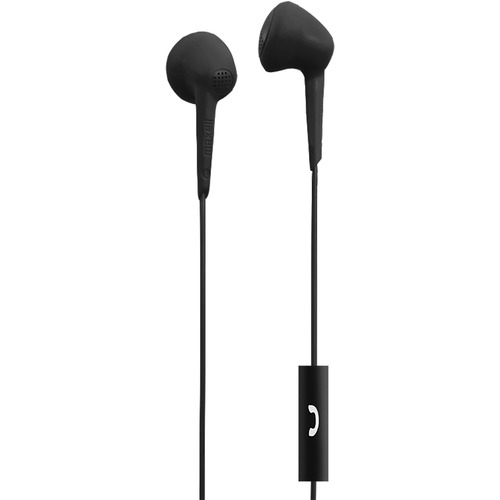 Maxell Jelleez Earset - Stereo - Wired - 20 Hz to 23 kHz - Earbud - Binaural - Outer-ear - 3 ft Cable - Black