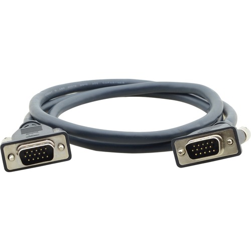 Kramer 15-Pin HD (M) to 15-Pin (M) Micro VGA Cable - 15 ft VGA Video Cable for Computer, Plasma, LCD TV, Video Device - First End: 1 x 15-pin HD-15 - Male - Second End: 1 x 15-pin HD-15 - Male