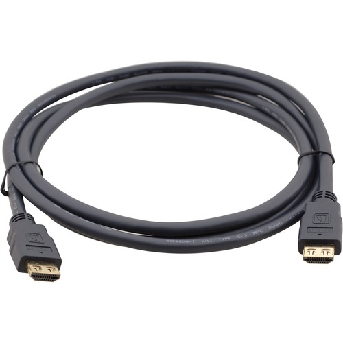 Kramer Standard HDMI (M) to HDMI (M) Cable - 3 ft HDMI A/V Cable for Audio/Video Device, Monitor, TV, HDTV Set-top Boxes, DVD Player - First End: 1 x HDMI Digital Audio/Video - Male - Second End: 1 x HDMI Digital Audio/Video - Male - Shielding - Gold Plat