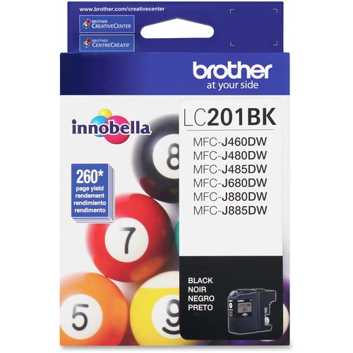 Brother Innobella LC201 Original Ink Cartridge - Inkjet - Standard Yield - 260 Pages - Black 