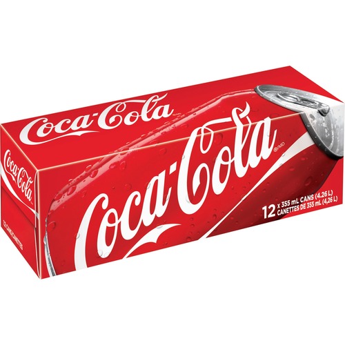Coca-Cola Soft Drink - Ready-to-Drink - 12/Case 355 mL - Can