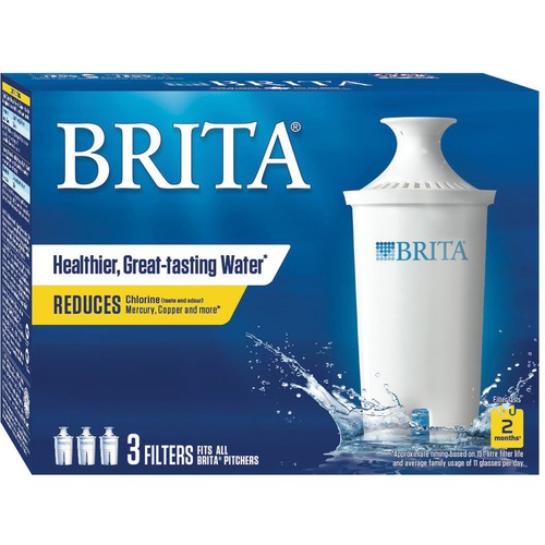 Brita Pitcher Replacement Filters - 2 Filter Life - 3 Pack