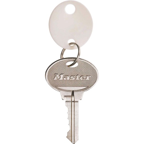 Master Model No. 7116D Key Tags; 20ea. Per Bag - 1.25" (31.75 mm) Length x 1.10" (27.94 mm) Width - Circle - 20 / Pack - Plastic - White