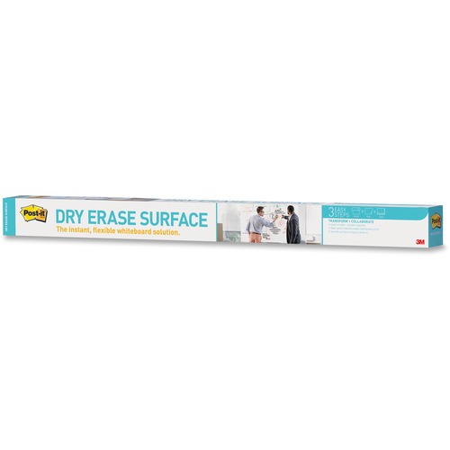 Post-it® Instant Dry Erase Surface - 48" (4 ft) Width x 72" (6 ft) Length - White - Rectangle - 1 Each