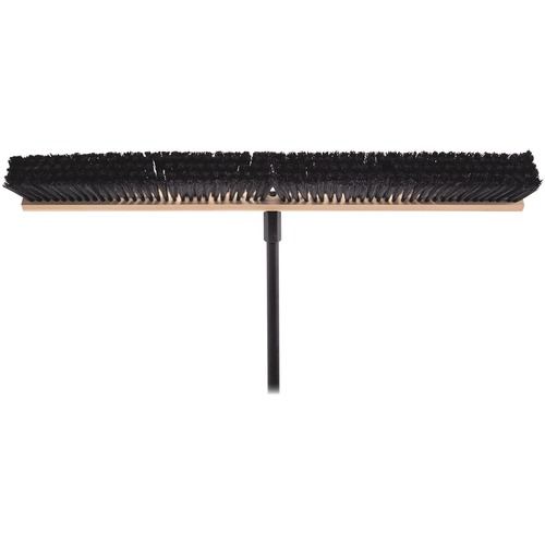 Rubbermaid Commercial Manual Broom - Polypropylene Bristle - 36" (914.40 mm) Brush Face - 1 Each - Black - Brooms & Sweepers - RUB16399