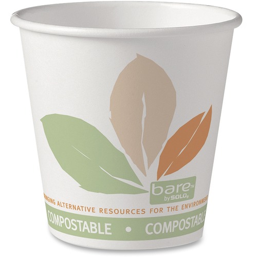 Solo 10oz Pla/Paper Hot Drink Cup (Compostable & Renewable) - 295.74 mL - 50 / Pack - Paper - Coffee, Hot Drink