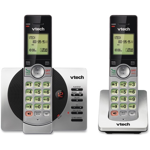 VTech CS69292 DECT 6.0 Cordless Phone - 1 x Phone Line - 2 x Handset - Speakerphone - Answering Machine