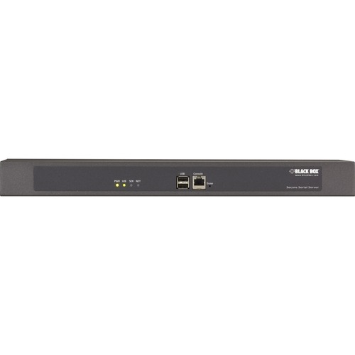 Black Box LES1500 Device Server - Twisted Pair - 2 x Network (RJ-45) - 2 x USB - 48 x Serial Port - 10/100/1000Base-T - Gigabit Ethernet - Management Port - Rack-mountable - TAA Compliant