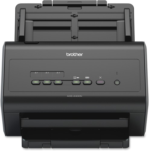 Brother ImageCenter ADS-2400N Sheetfed Scanner - 600 dpi Optical - 24-bit Color - 8-bit Grayscale - 40 ppm (Mono) - 40 ppm (Color) - Duplex Scanning - USB - Ethernet