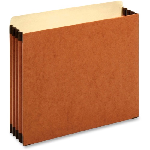 Pendaflex Straight Tab Cut Letter Recycled File Pocket - 8 1/2" x 11" - 3 1/2" Expansion - Top Tab Location - Brown - 30% Recycled - 10 / Box