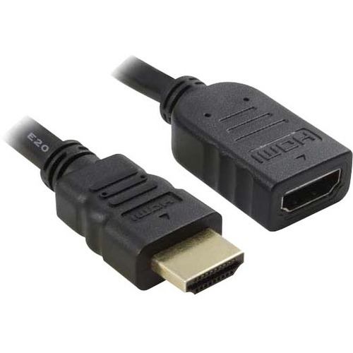 Unirise HDMI Extension Audio/Video Cable with Ethernet - 3 ft HDMI A/V Cable for Audio/Video Device - First End: 19-pin HDMI Digital Audio/Video - Male - Second End: 19-pin HDMI Digital Audio/Video - Female - 10.2 Gbit/s - Extension Cable - Supports up to