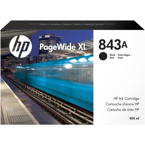 HP 843A Original Page Wide Ink Cartridge - Black Pack - Page Wide