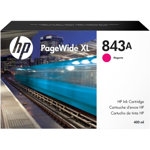 HP 843A Original Page Wide Ink Cartridge - Magenta Pack - Page Wide