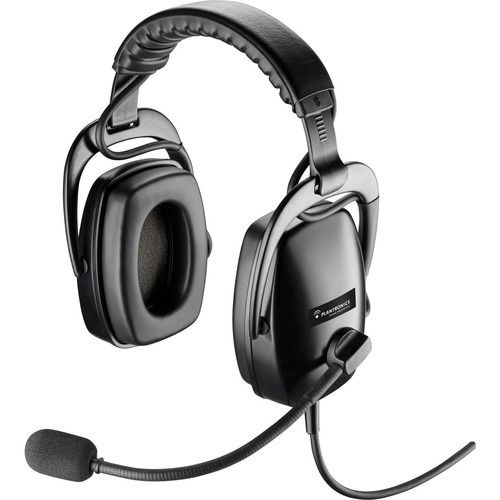 Plantronics SHR 2460-01 Headset - Stereo - Wired - Over-the-head - Binaural - Circumaural - 2.50 ft Cable - Noise Canceling