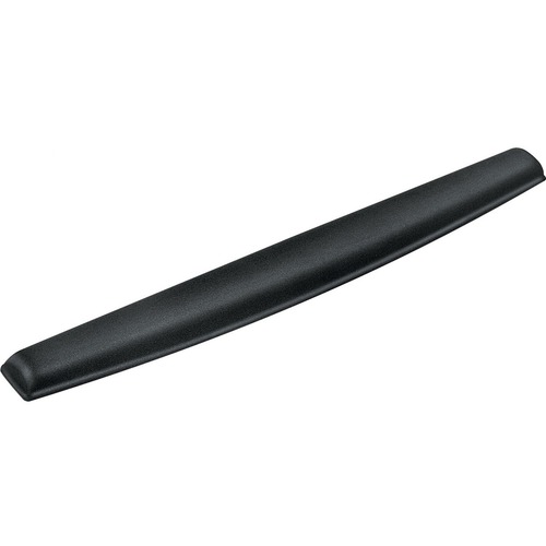 Fellowes® Gel Wrist Rest - 0.75" x 2.56" x 19.38" Dimension - Black - Gel - Wear Resistant, Tear Resistant, Skid Proof