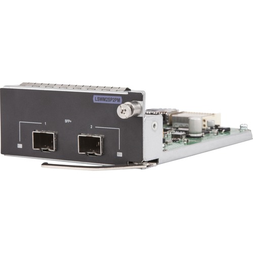 HPE 5130/5510 10GbE SFP+ 2-port Module - For Data Networking, Optical NetworkOptical Fiber10 Gigabit Ethernet - 10GBase-X - 2 x Expansion Slots - SFP+