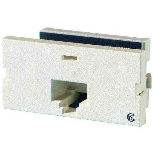 Ortronics Series II, One-port Clarity 6, T568A/B, 180 degree, Wiremold Ivory