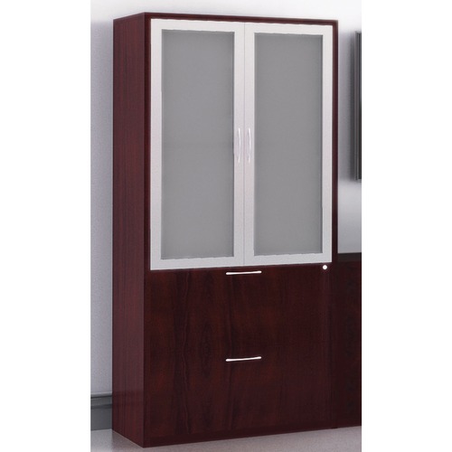 Links Contract Furniture Storage Cabinet - 30" x 20" x 66" for File - Classic Mahogany - Storage Cabinets - LCFC203066LSSZCM