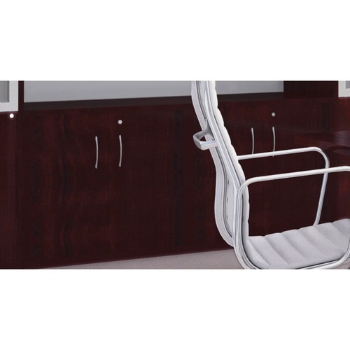 Links Contract Furniture Storage Cabinet - 30" x 20" x 29" - Locking Door, Adjustable Shelf - Classic Mahogany