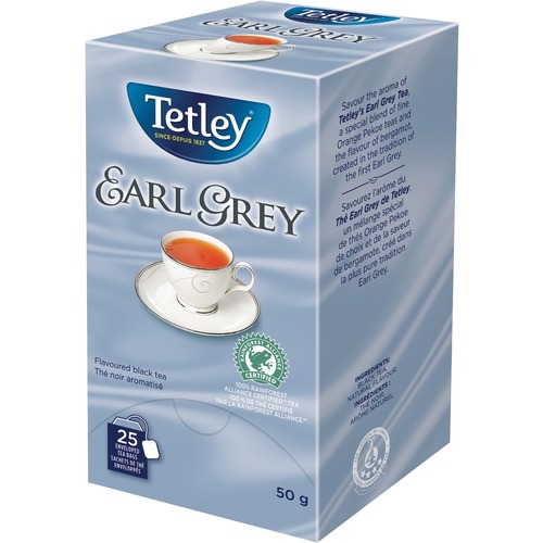 Tetley Earl Grey - Black Tea - Earl Grey - 20 Teabag - 1 Box