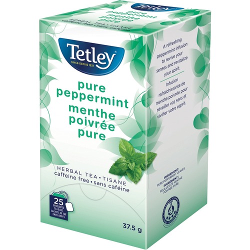 Tetley Pure Peppermint Herbal Tea - 25 / Box - Tea - TAT15TE130PURPMNT