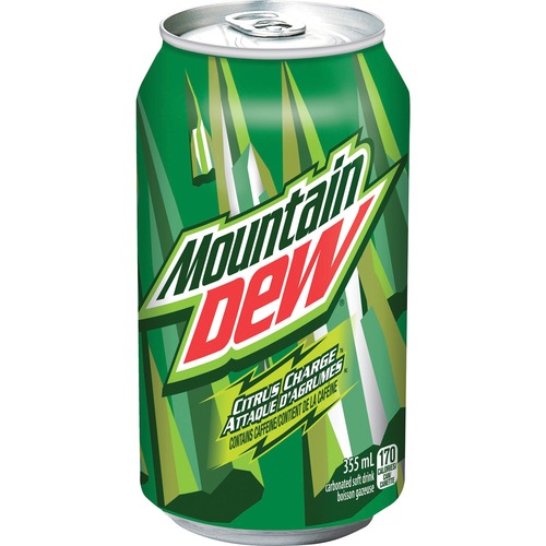 Mountain Dew Soft Drink - Ready-to-Drink - 335 mL - 12 / Carton