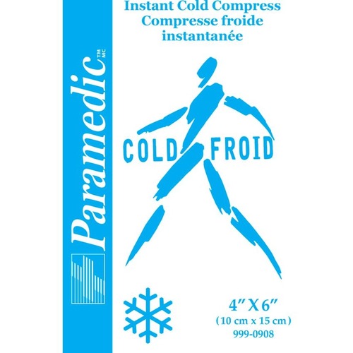 Paramedic Cold Pack - 4" (101.60 mm) Height x 6" (152.40 mm) Width - 1 Each - First Aid Kits & Supplies - PME9990908