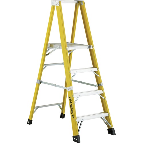 Featherlite 6500 6506 Stool - 136.08 kg Load Capacity72" (1828.80 mm) - Yellow - Ladders & Step Stools - FTL6506