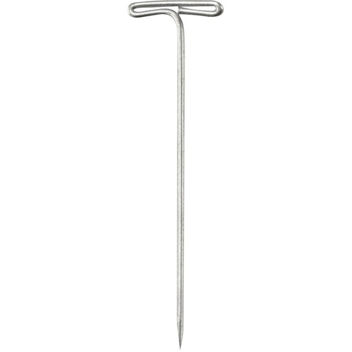 Merangue 1022-3011-00-000 100pk 2" Sharp Point T-Pins - 2.56" (65.02 mm) Length x 1.57" (39.88 mm) Width - for Fabric, Wall, Cubicle, Corkboard, Classroom, Banner, Cork - Heavy Duty - 100 / Box